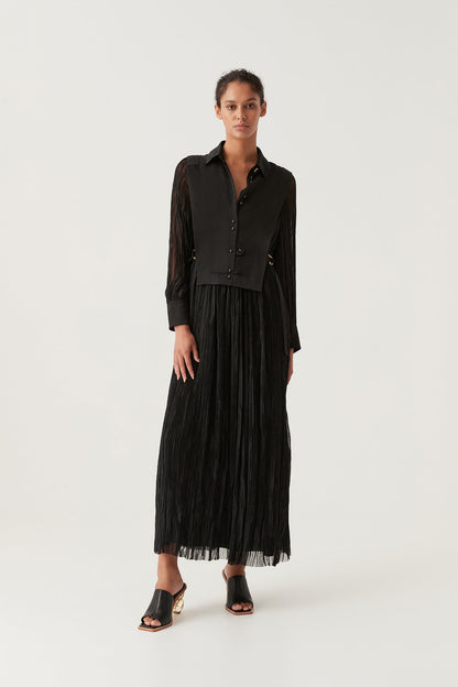 Women Aeriel Bib Front Maxi Dress | Aje