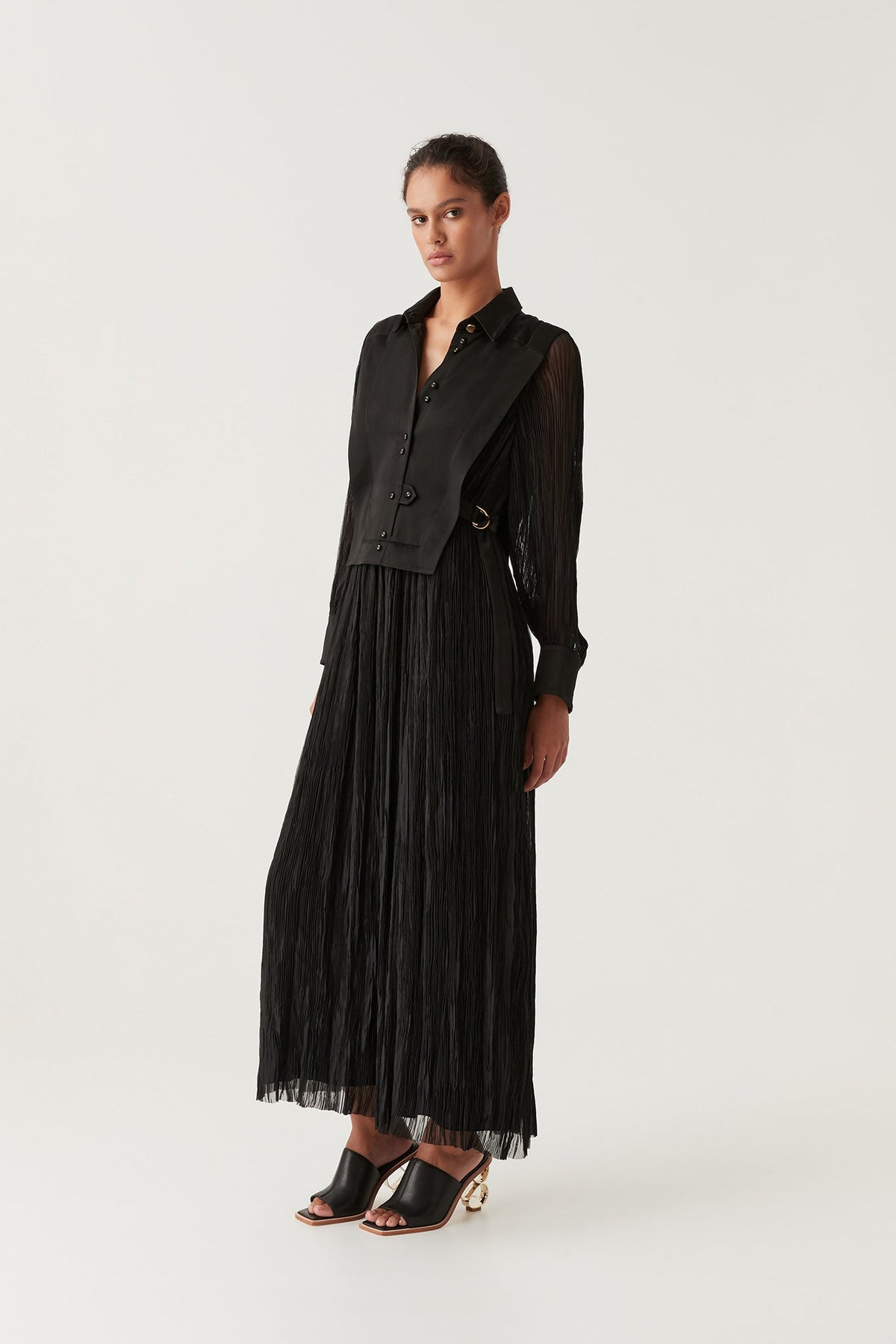 Women Aeriel Bib Front Maxi Dress | Aje