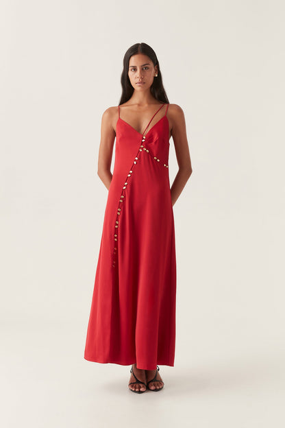 Women Riddle Button Down Maxi Dress | Aje