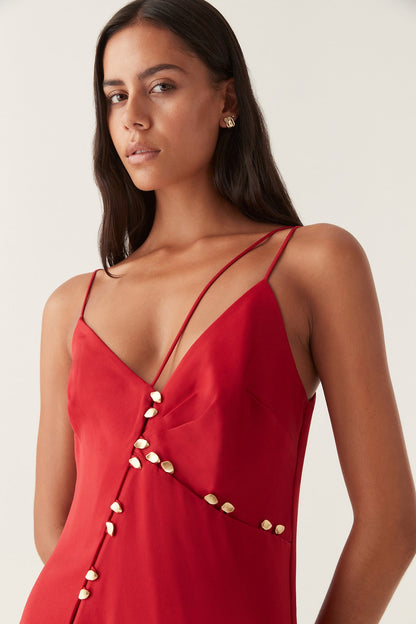 Women Riddle Button Down Maxi Dress | Aje