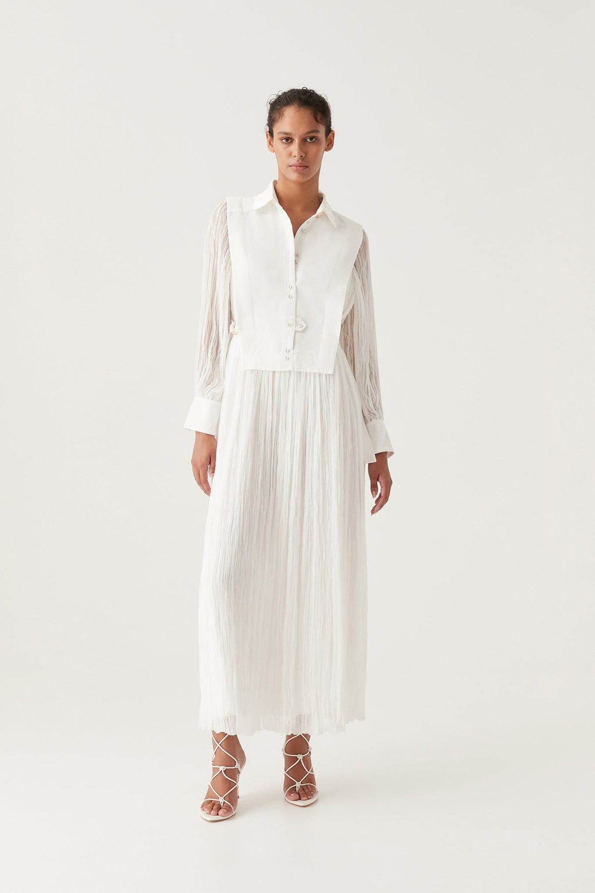 Women Aeriel Bib Front Maxi Dress | Aje