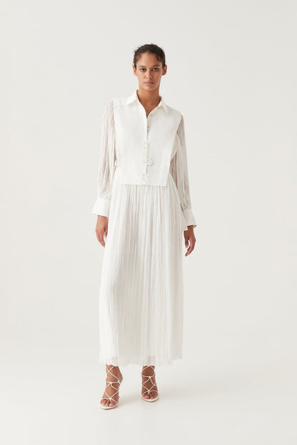 Women Aeriel Bib Front Maxi Dress | Aje