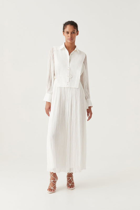 Women Aeriel Bib Front Maxi Dress | Aje