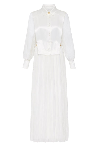 Women Aeriel Bib Front Maxi Dress | Aje