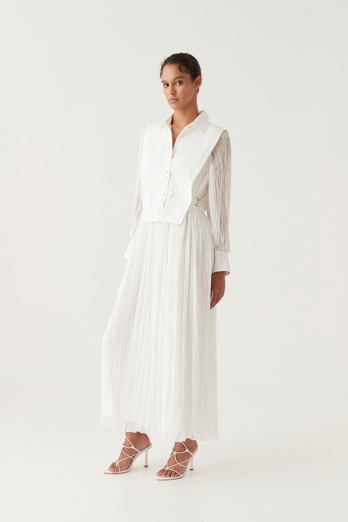 Women Aeriel Bib Front Maxi Dress | Aje