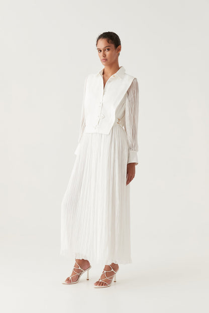 Women Aeriel Bib Front Maxi Dress | Aje