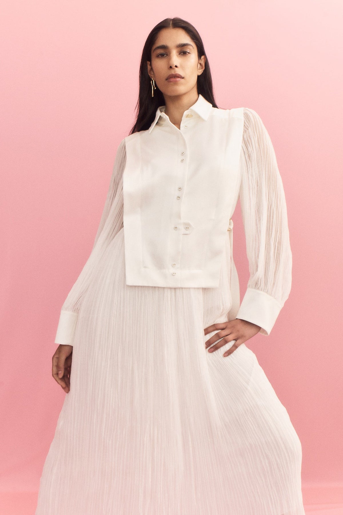 Women Aeriel Bib Front Maxi Dress | Aje