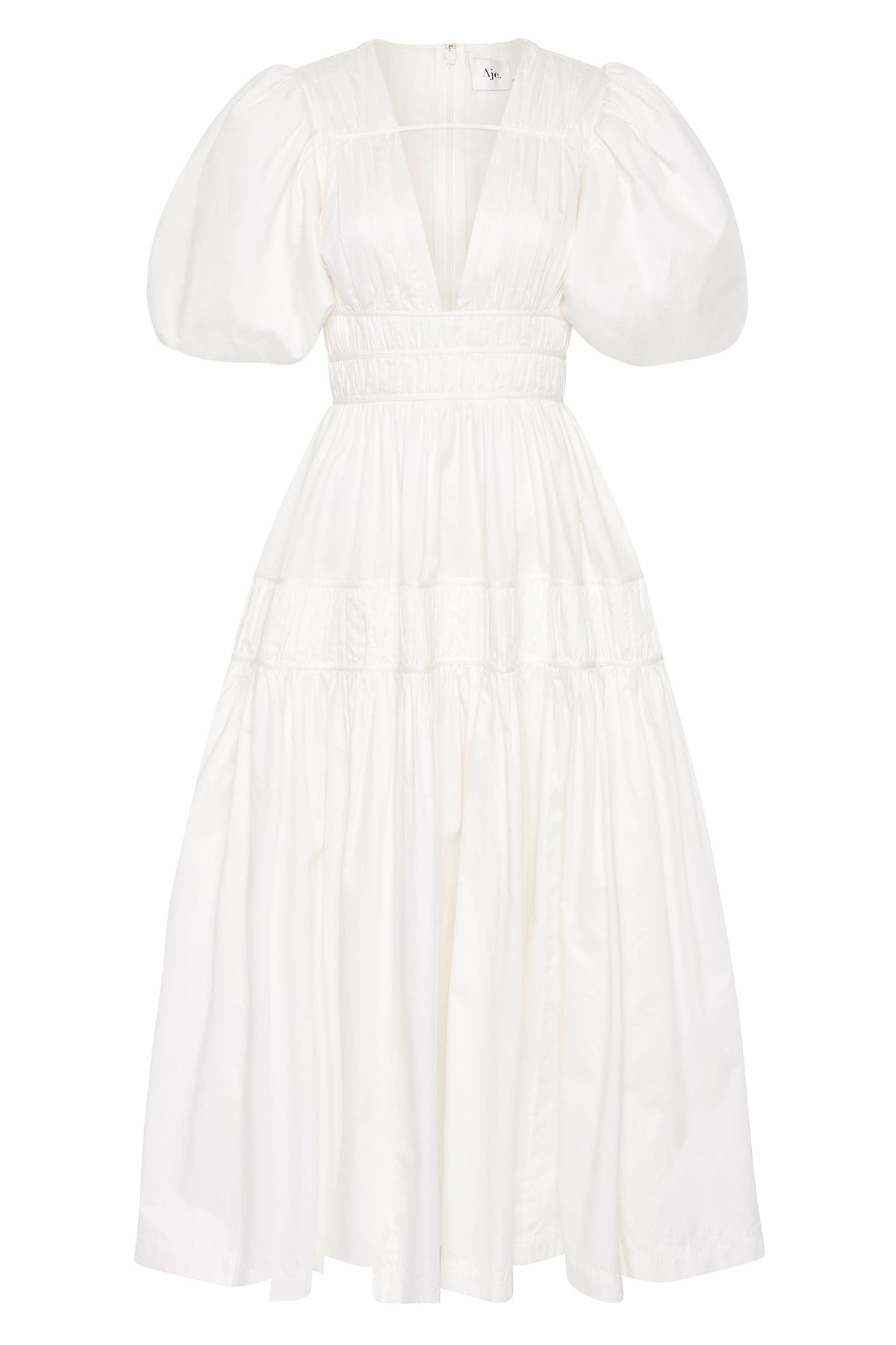 Women Fallingwater Ruched Midi Dress | Aje