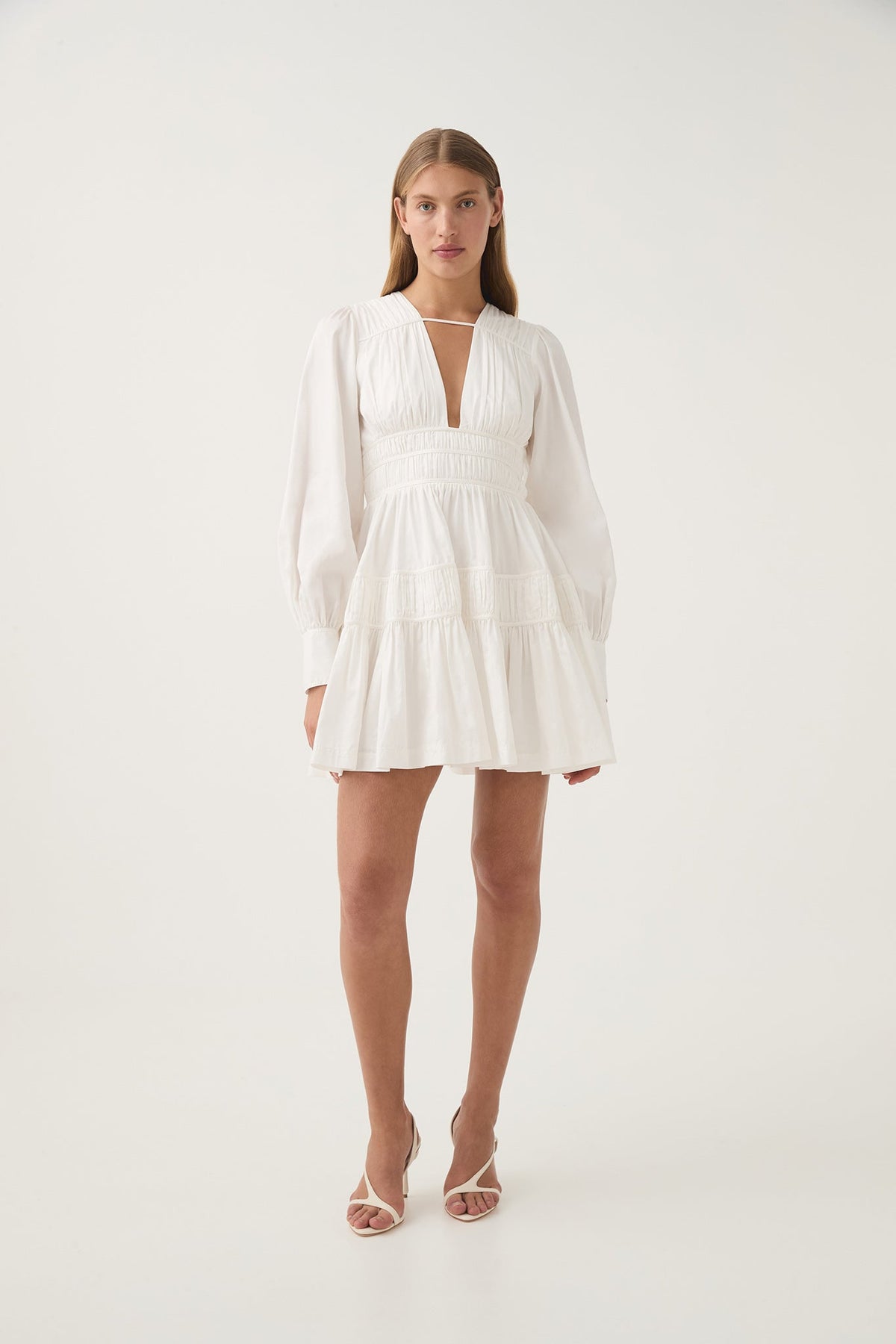 Women Fallingwater Ruched Mini Dress | Aje