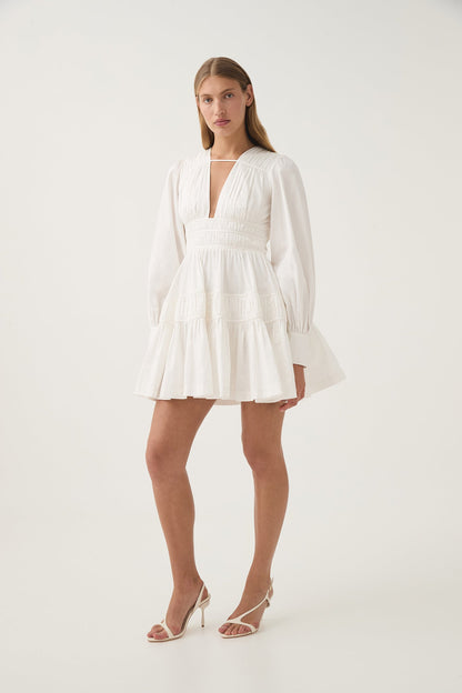 Women Fallingwater Ruched Mini Dress | Aje