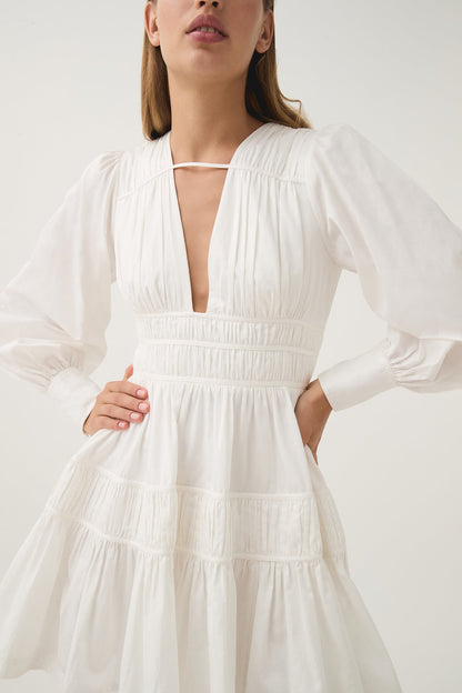 Women Fallingwater Ruched Mini Dress | Aje
