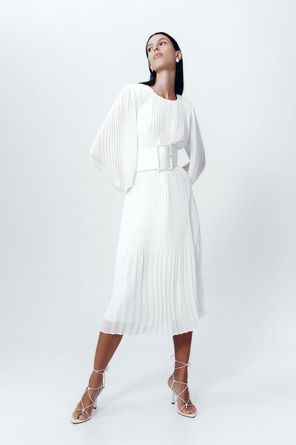 Women Cathedra Belted Midi Dress | Aje