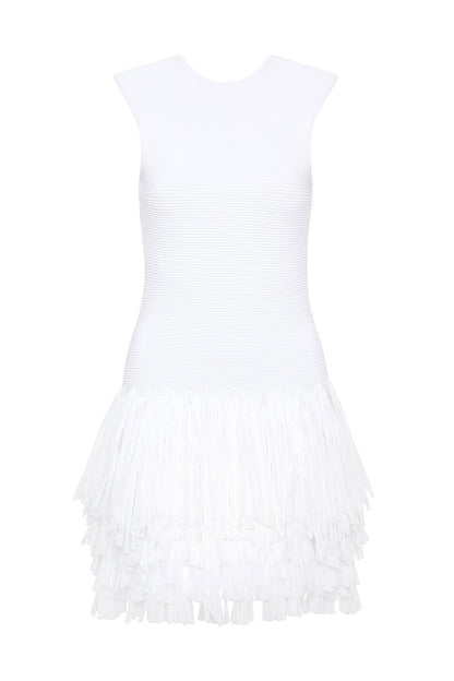 Women Rushes Raffia Knit Mini Dress | Aje