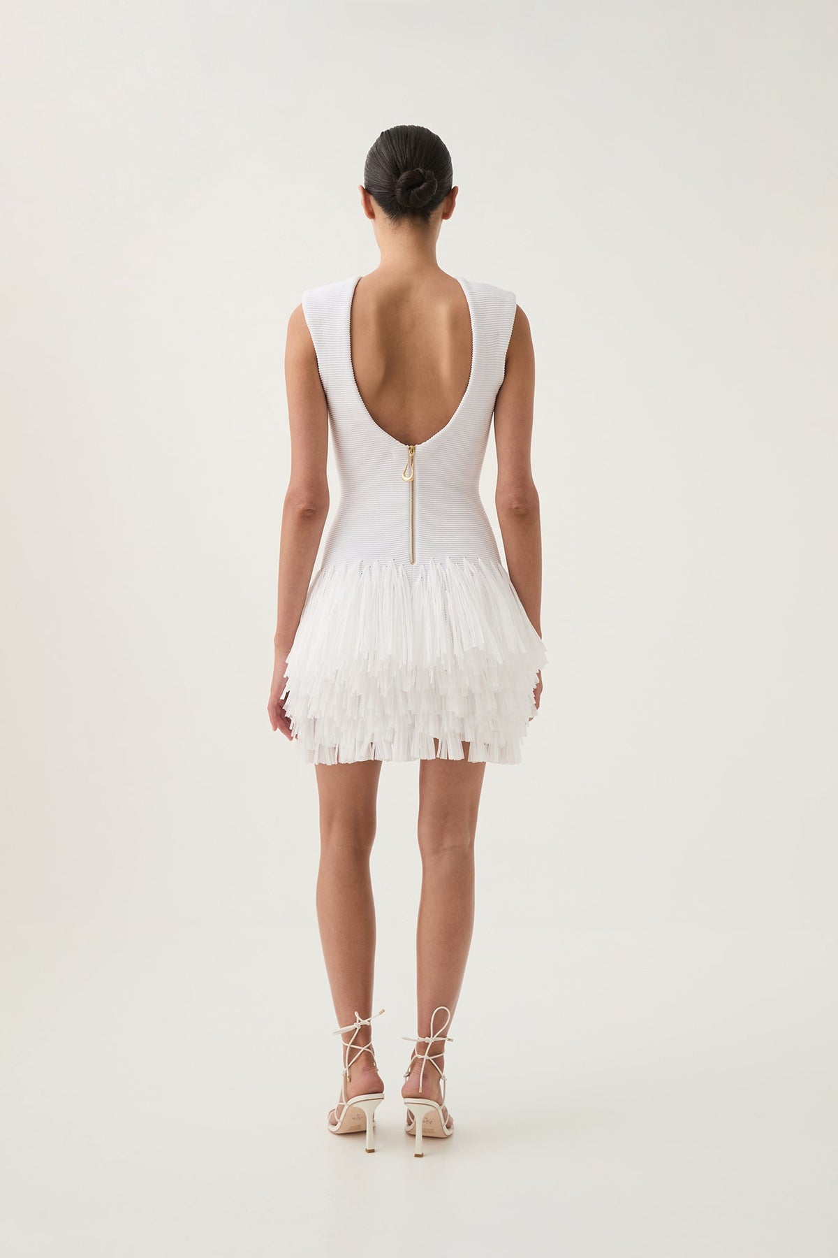 Women Rushes Raffia Knit Mini Dress | Aje