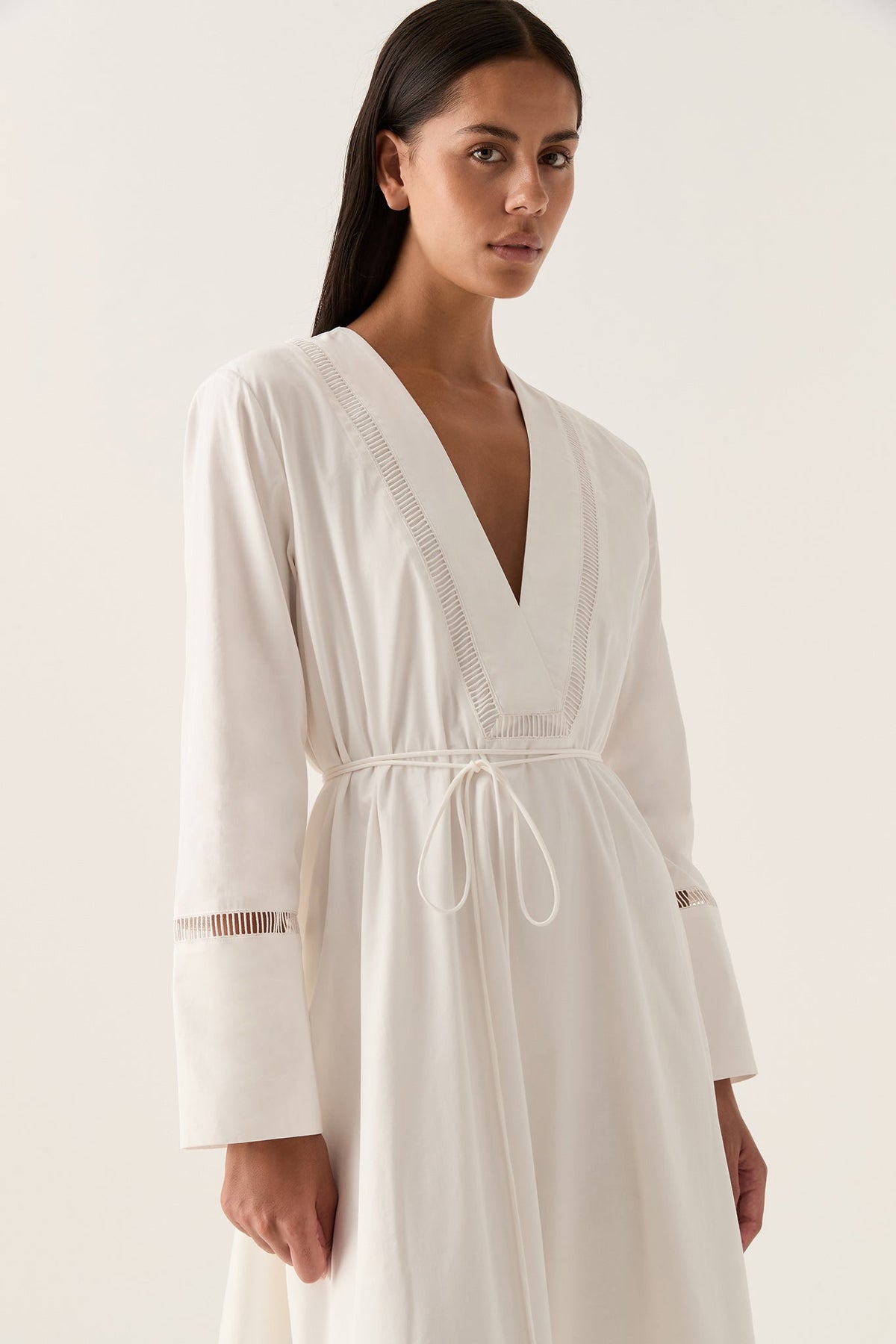 Women Reborn Ladder Trim Midi Dress | Aje
