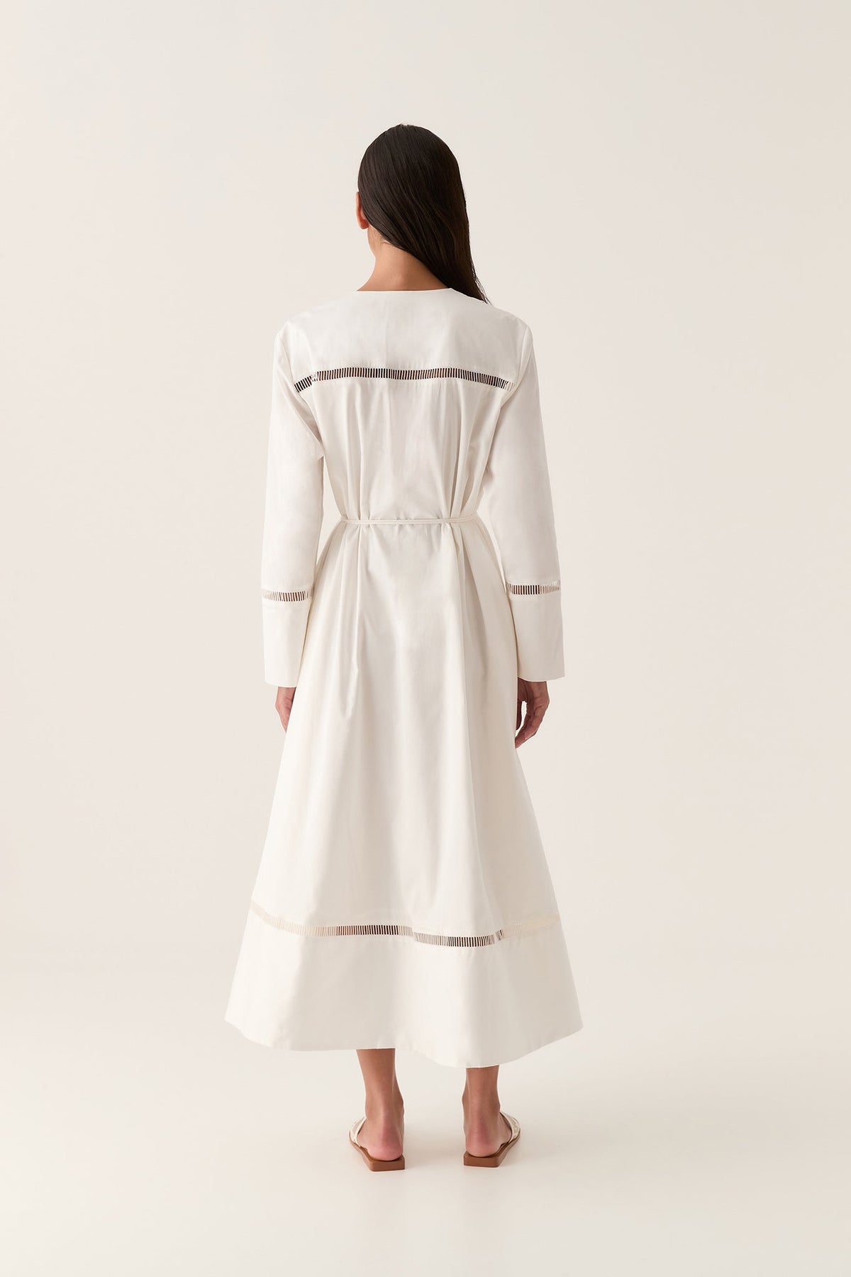 Women Reborn Ladder Trim Midi Dress | Aje