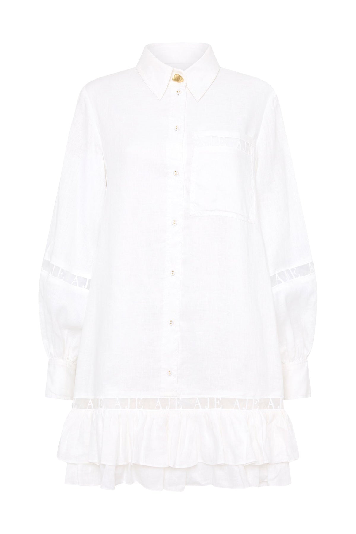 Women Reframe Logo Trim Mini Dress | Aje
