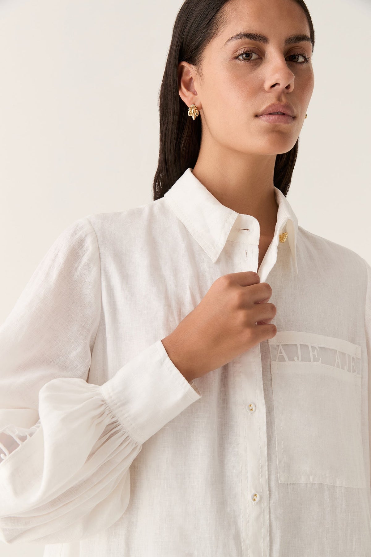 Women Reframe Logo Trim Mini Dress | Aje