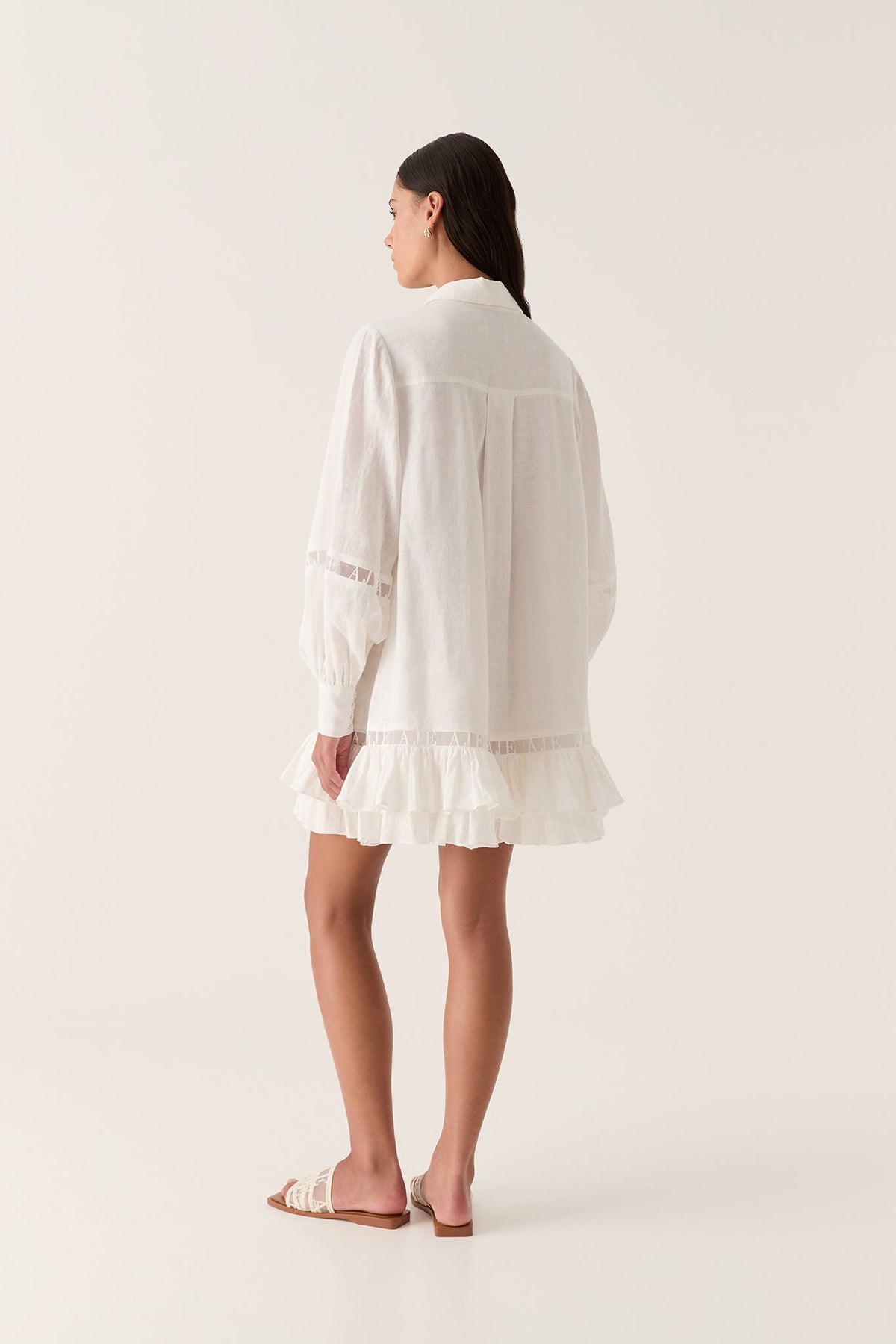 Women Reframe Logo Trim Mini Dress | Aje