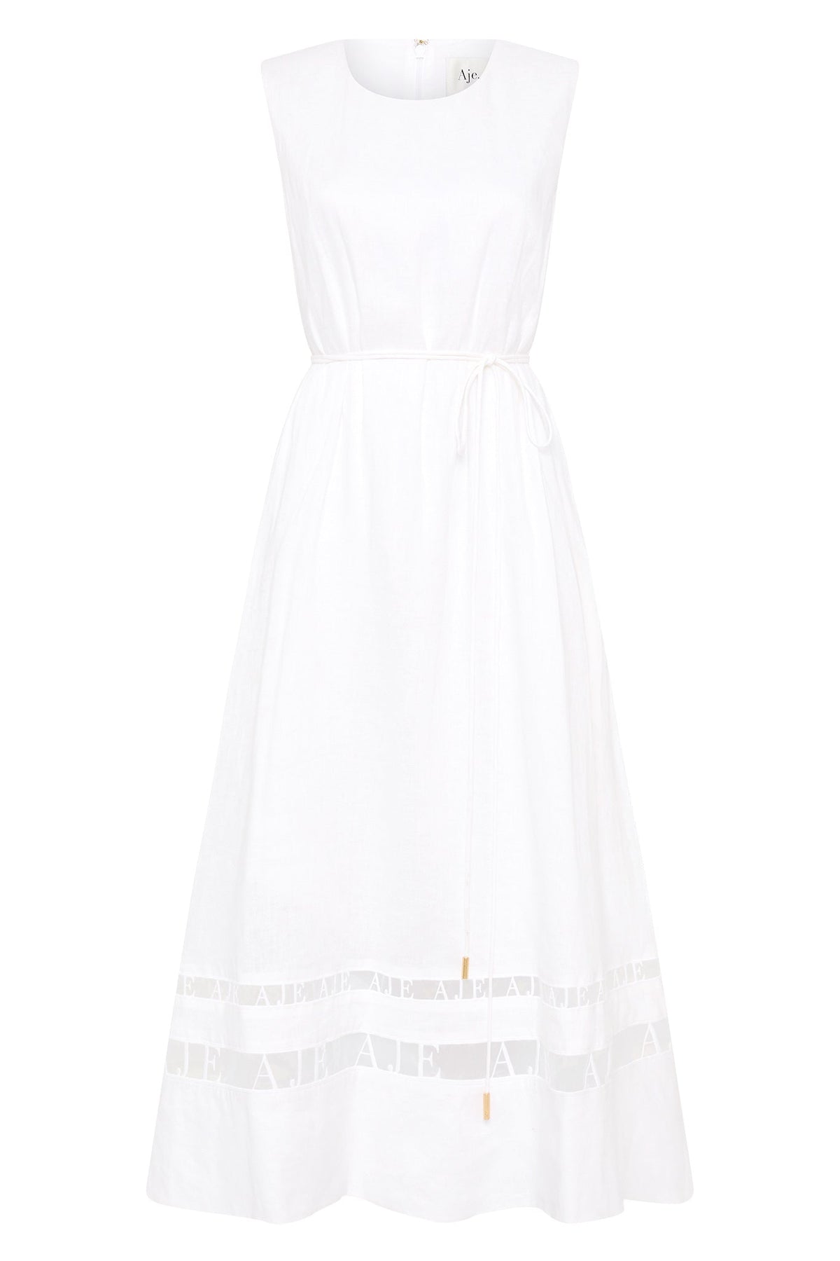 Women Reframe Logo Trim Midi Dress | Aje