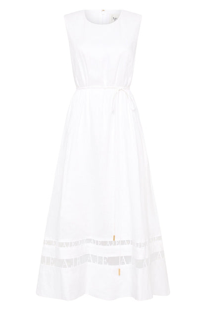 Women Reframe Logo Trim Midi Dress | Aje