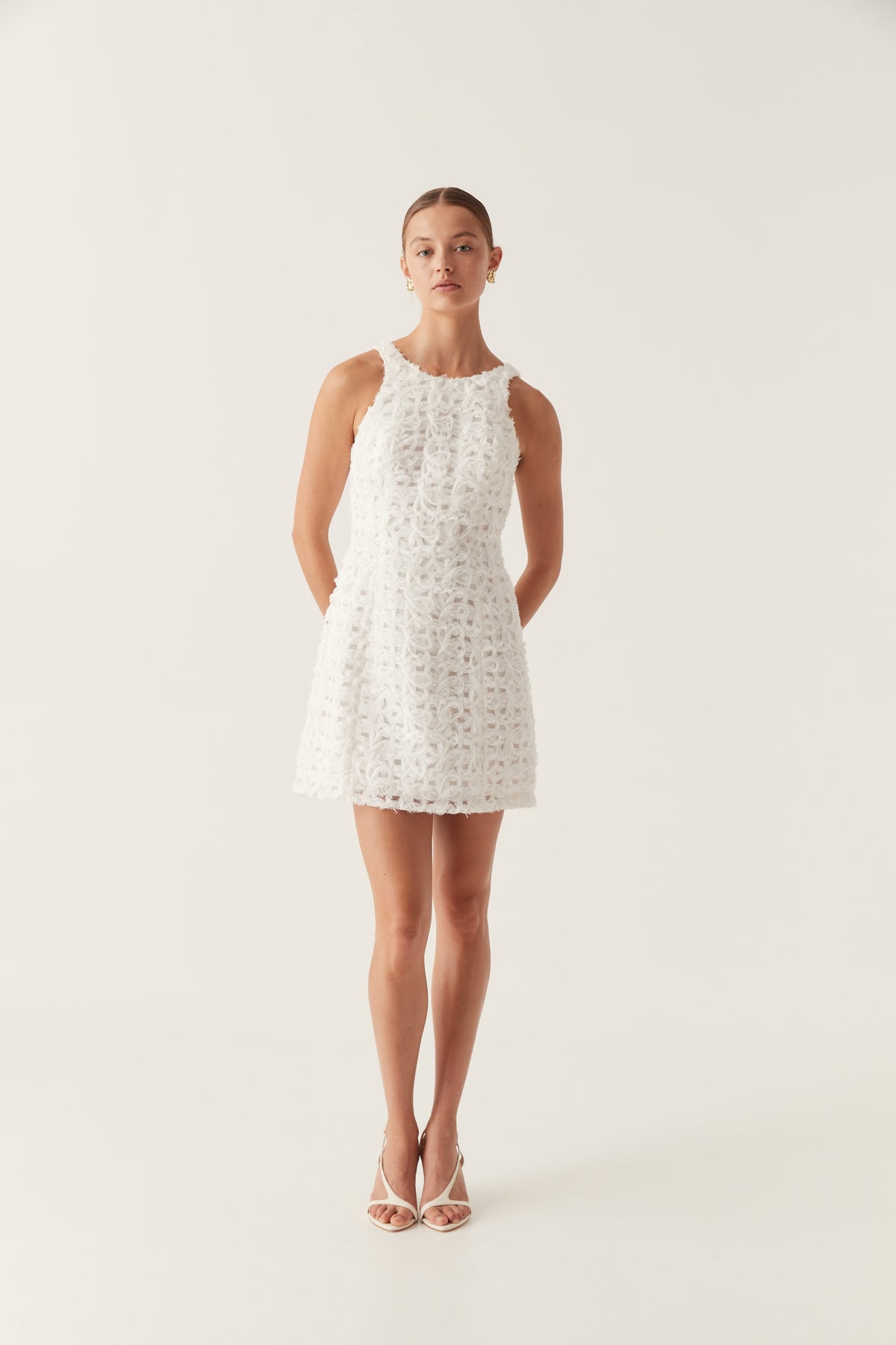 Women Quintette Textured Mini Dress | Aje