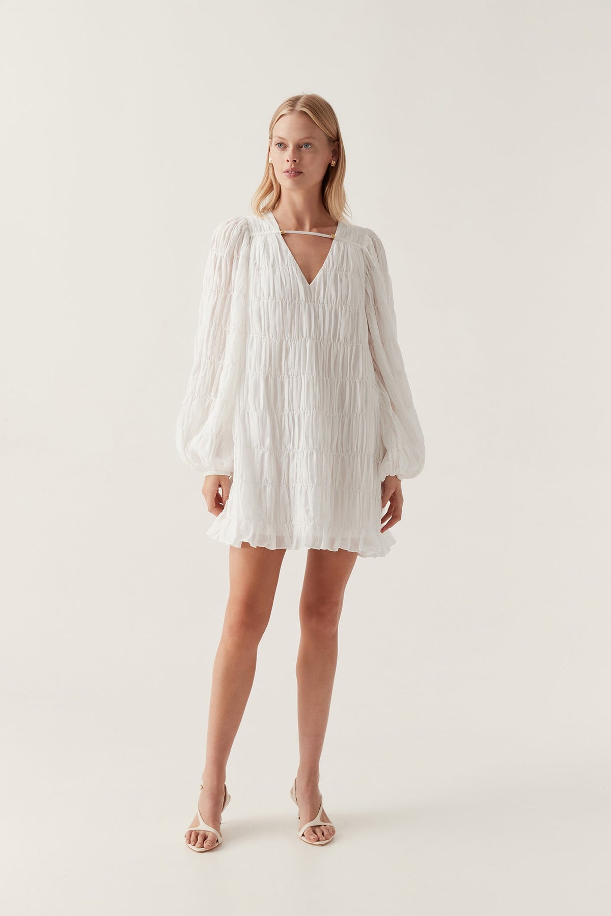 Women Evelina Ruched Mini Dress | Aje