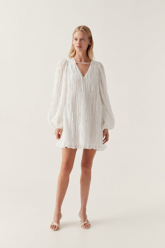 Women Evelina Ruched Mini Dress | Aje