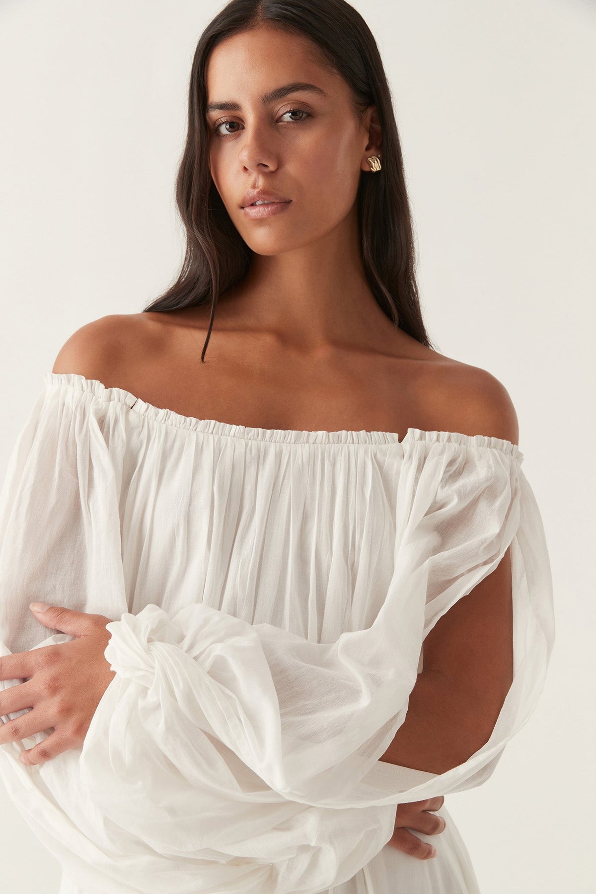 Women Avani Smock Midi Dress | Aje