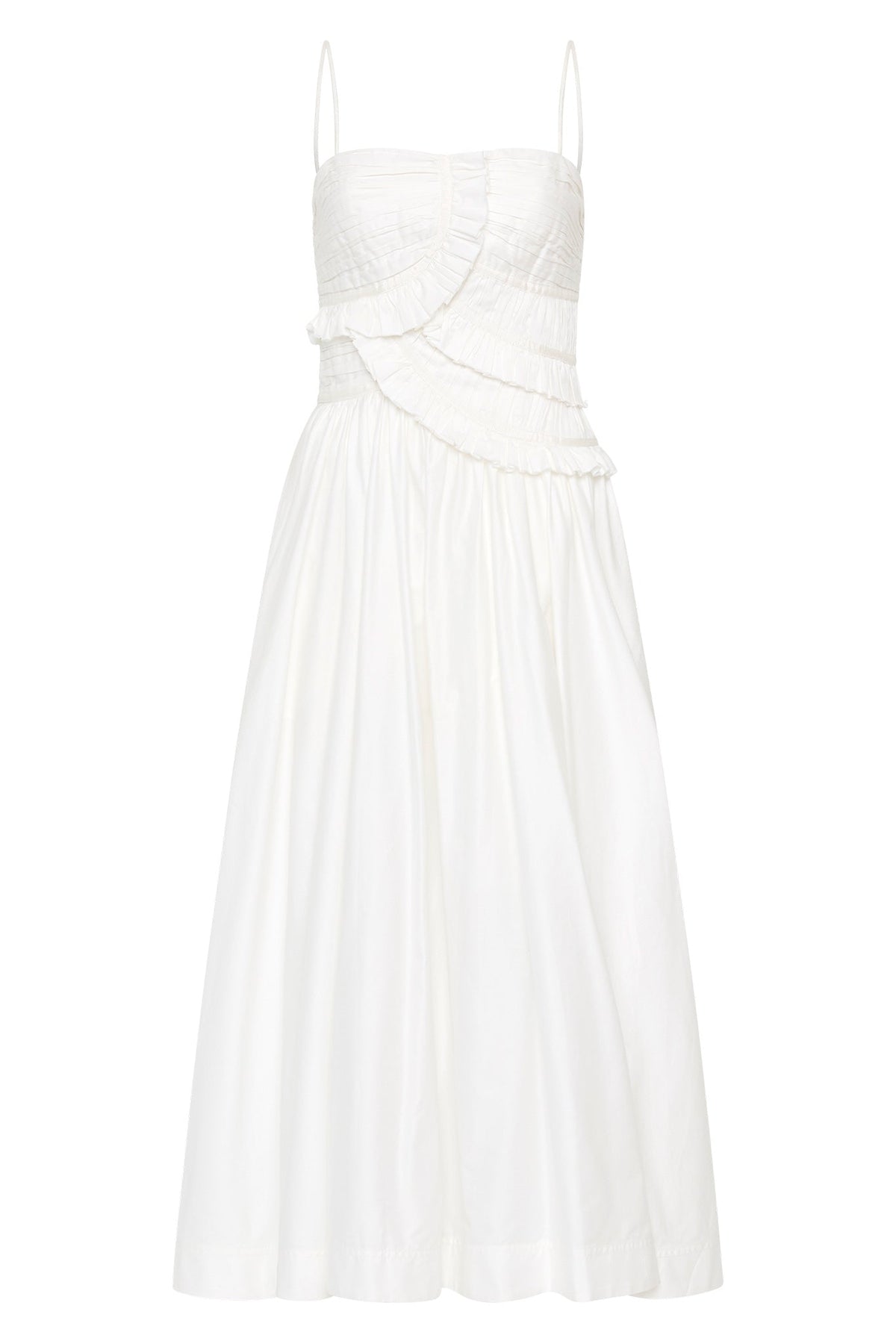 Women Synergy Frill Midi Dress | Aje
