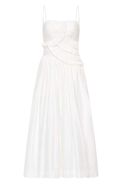 Women Synergy Frill Midi Dress | Aje