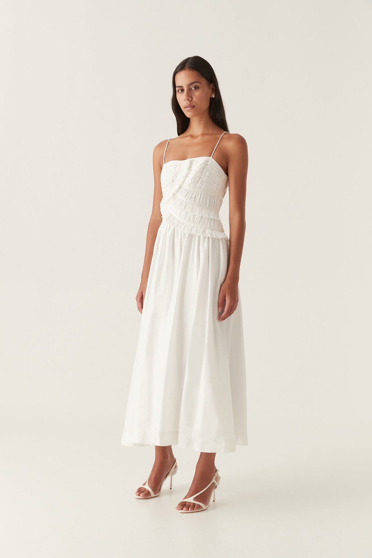 Women Synergy Frill Midi Dress | Aje