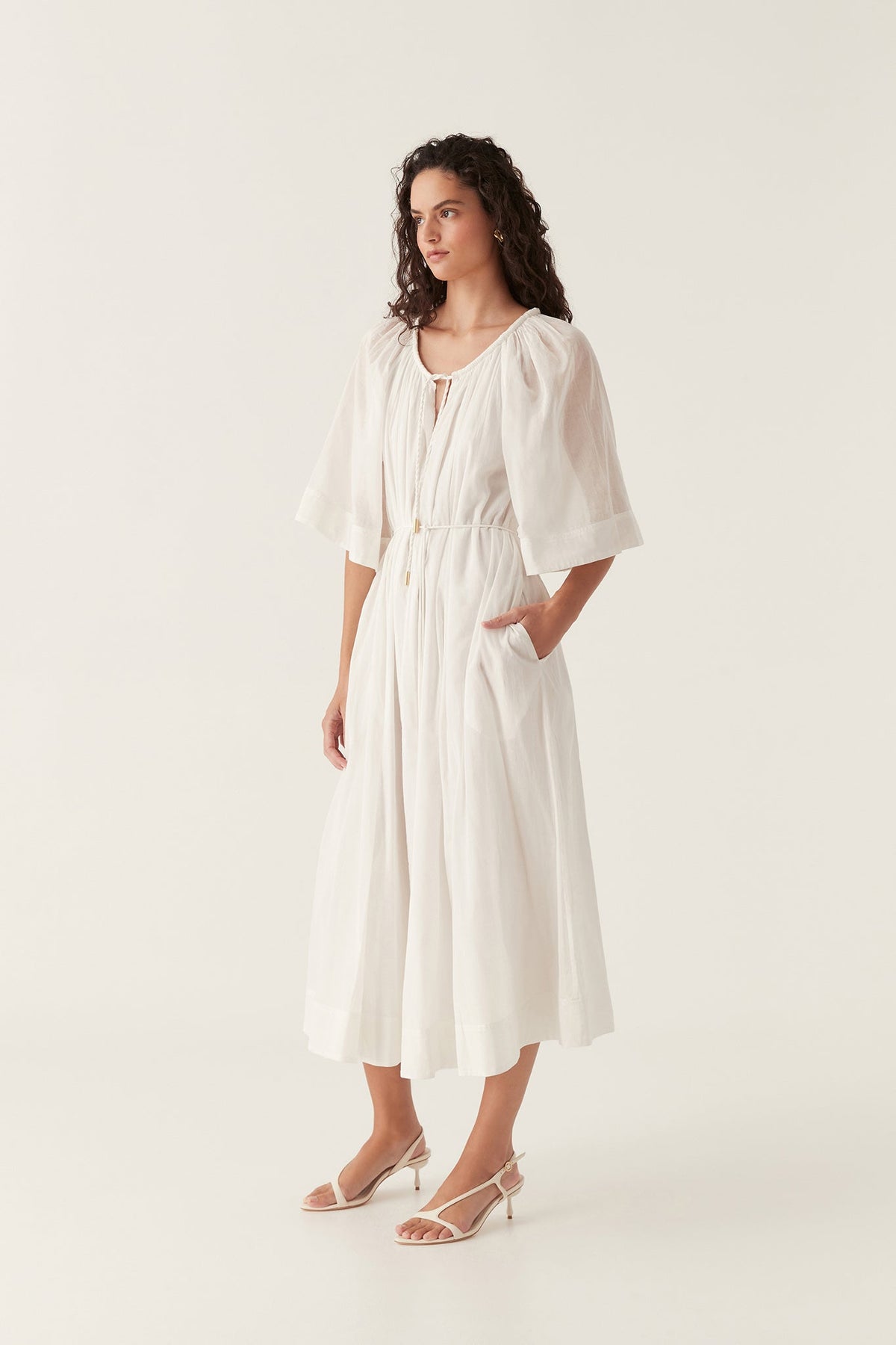 Women Damia Smock Midi Dress | Aje