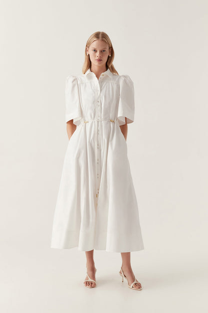 Women Pivotal Tie Midi Dress | Aje