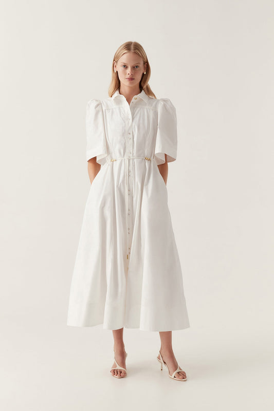 Women Pivotal Tie Midi Dress | Aje