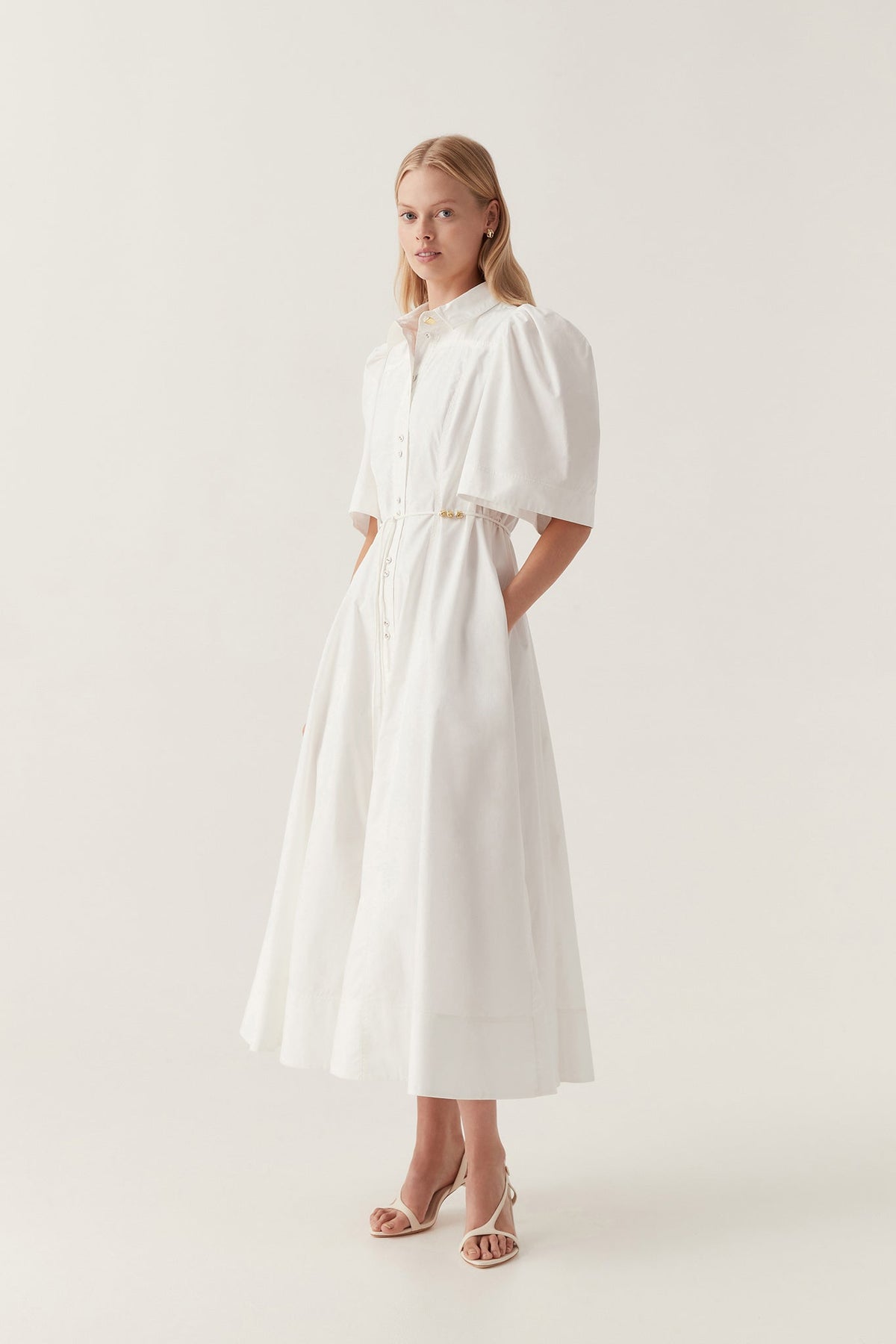 Women Pivotal Tie Midi Dress | Aje