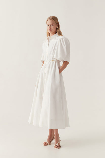 Women Pivotal Tie Midi Dress | Aje