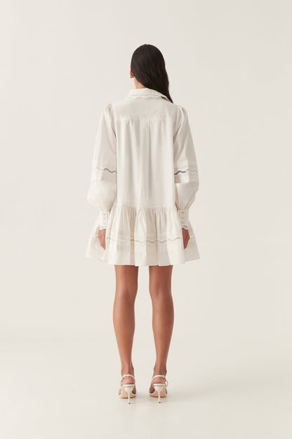 Women Reva Wave Trim Mini Dress | Aje