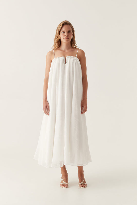 Women Filigree Sweetheart Midi Dress | Aje