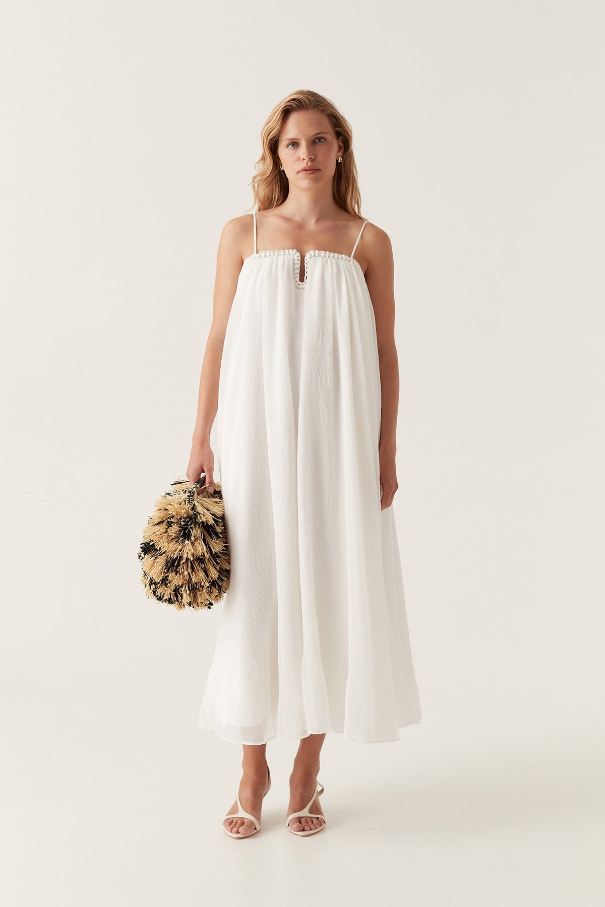 Women Filigree Sweetheart Midi Dress | Aje