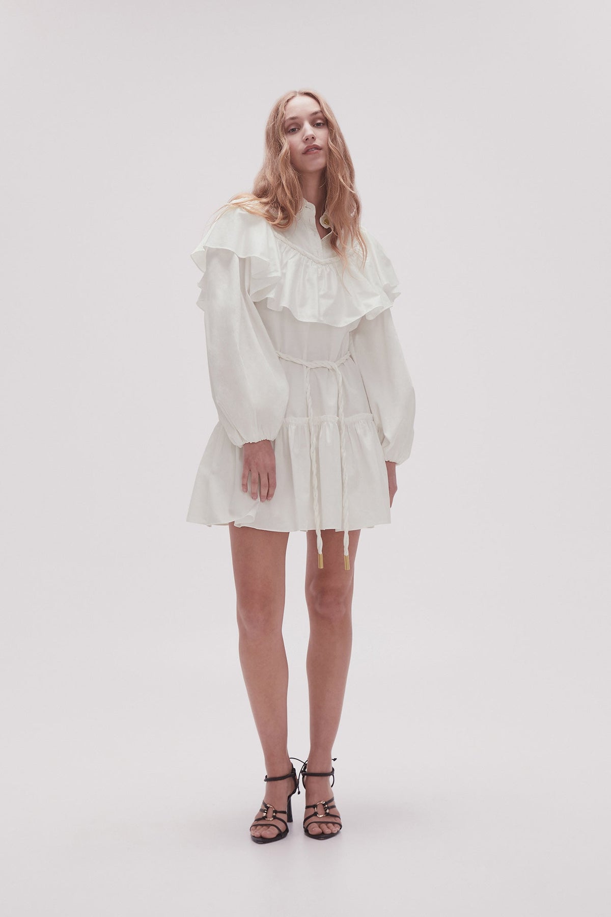 Women Dahlia Flounce Mini Dress | Aje