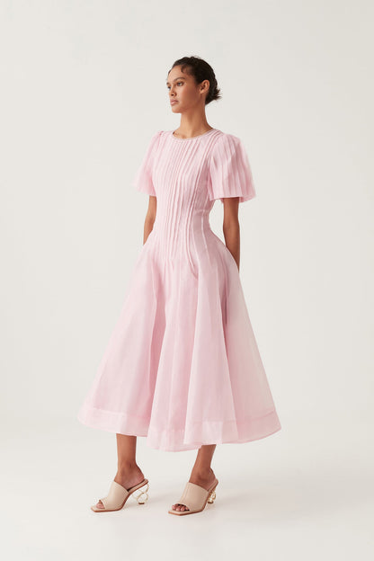 Women Nova Pleated Midi Dress | Aje