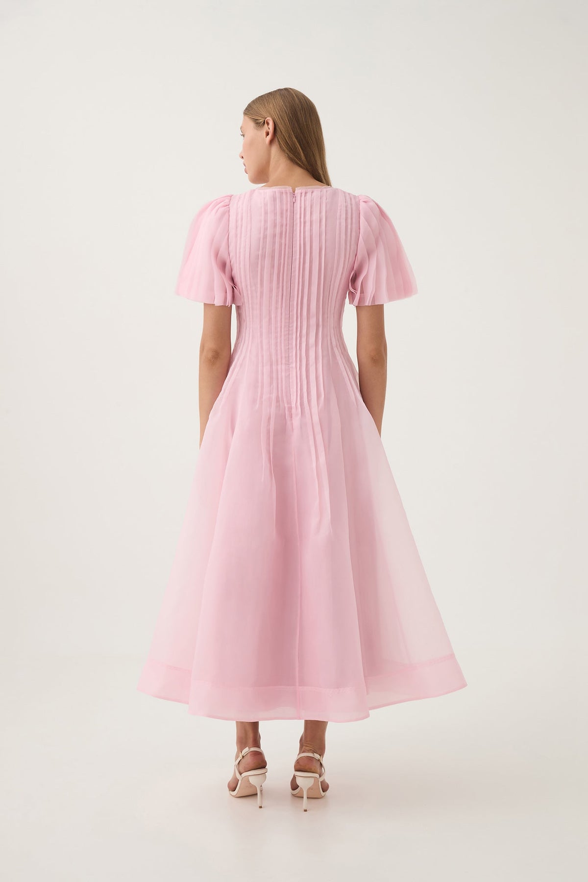 Women Nova Pleated Midi Dress | Aje