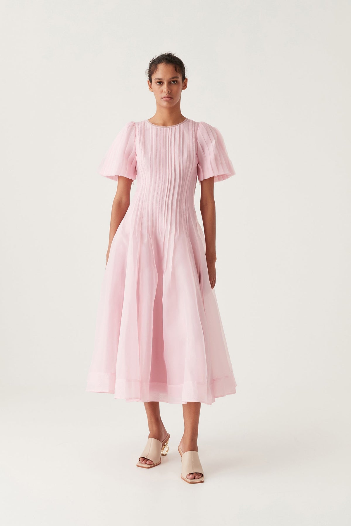 Women Nova Pleated Midi Dress | Aje
