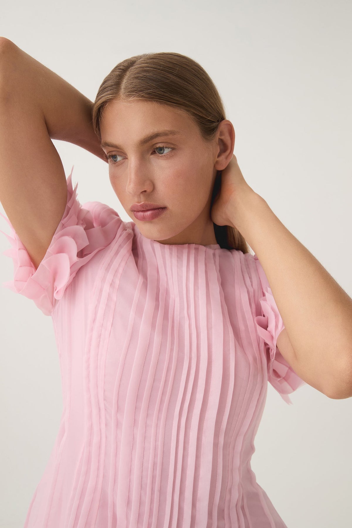 Women Nova Pleated Midi Dress | Aje