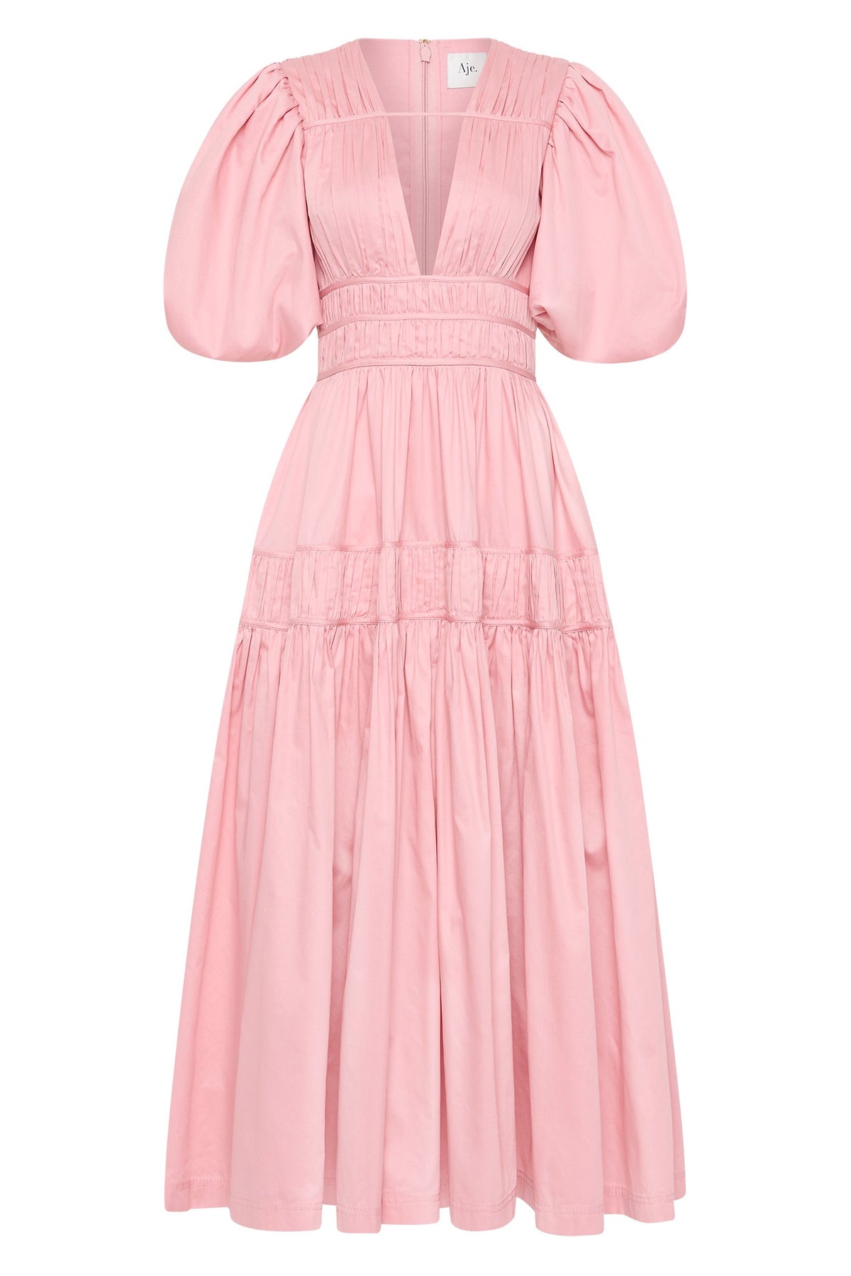 Women Fallingwater Ruched Midi Dress | Aje