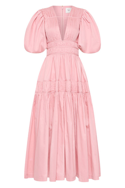 Women Fallingwater Ruched Midi Dress | Aje