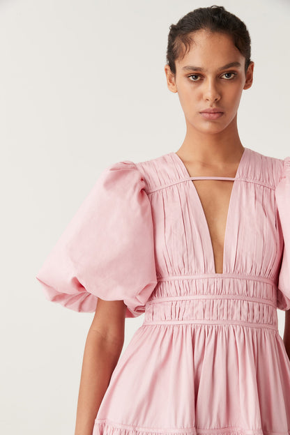 Women Fallingwater Ruched Midi Dress | Aje