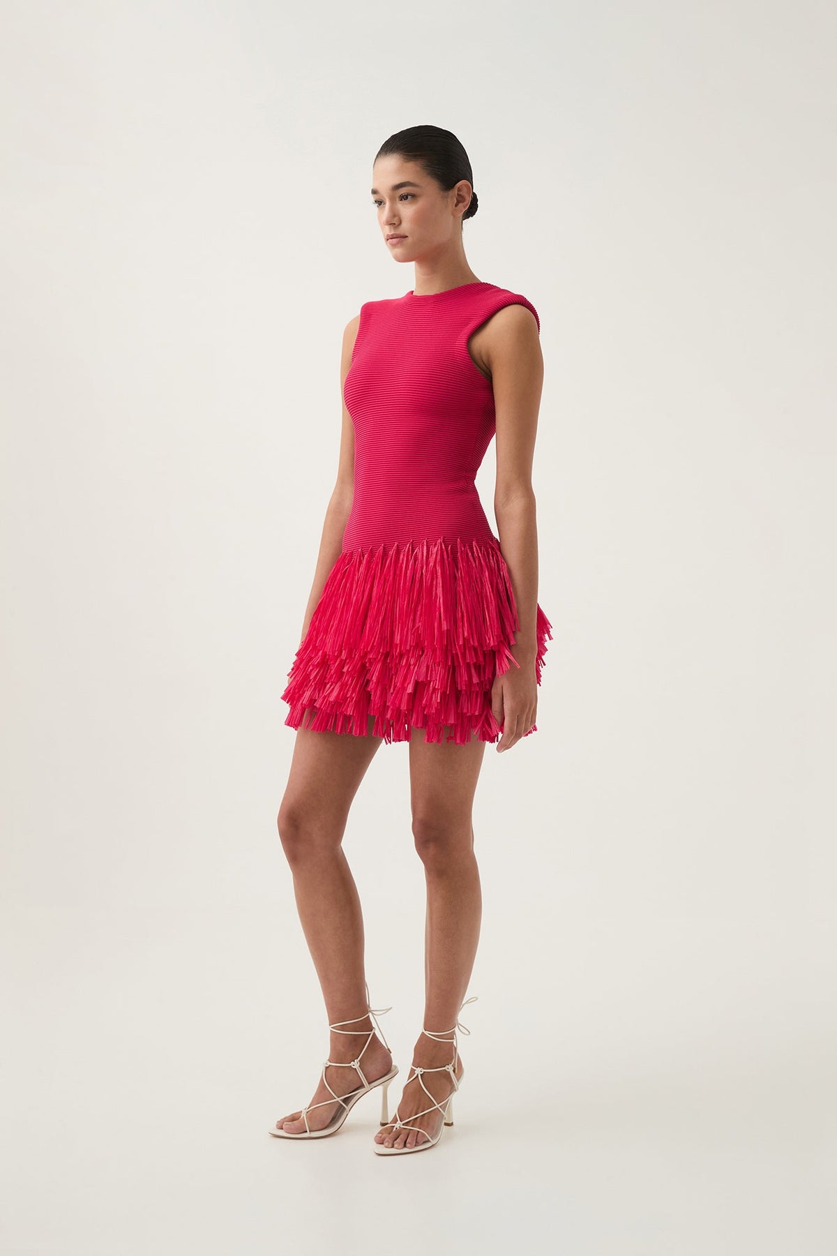 Women Rushes Raffia Knit Mini Dress | Aje