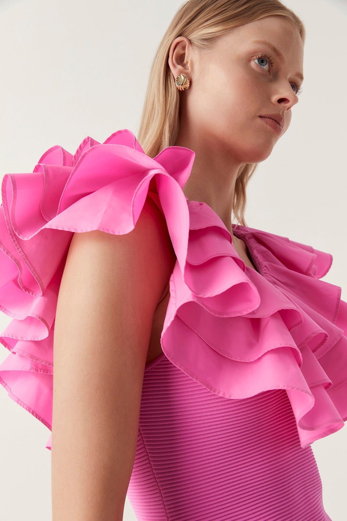 Women Transcendent Ruffle Midi Dress | Aje